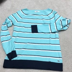Vineyard Vines boatneck striped sweater